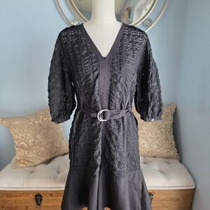 3.1 Phillip Lim Black Puff Sleeve Dress